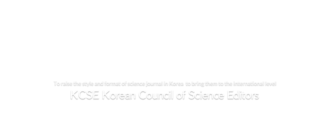 KCSE Korean Council of Science Editors